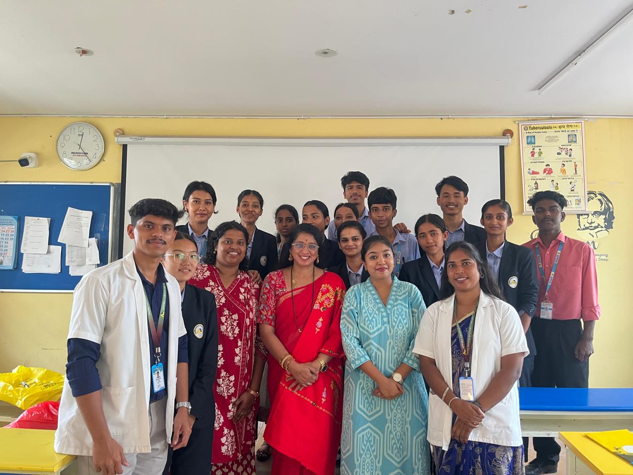 Medical training session at college